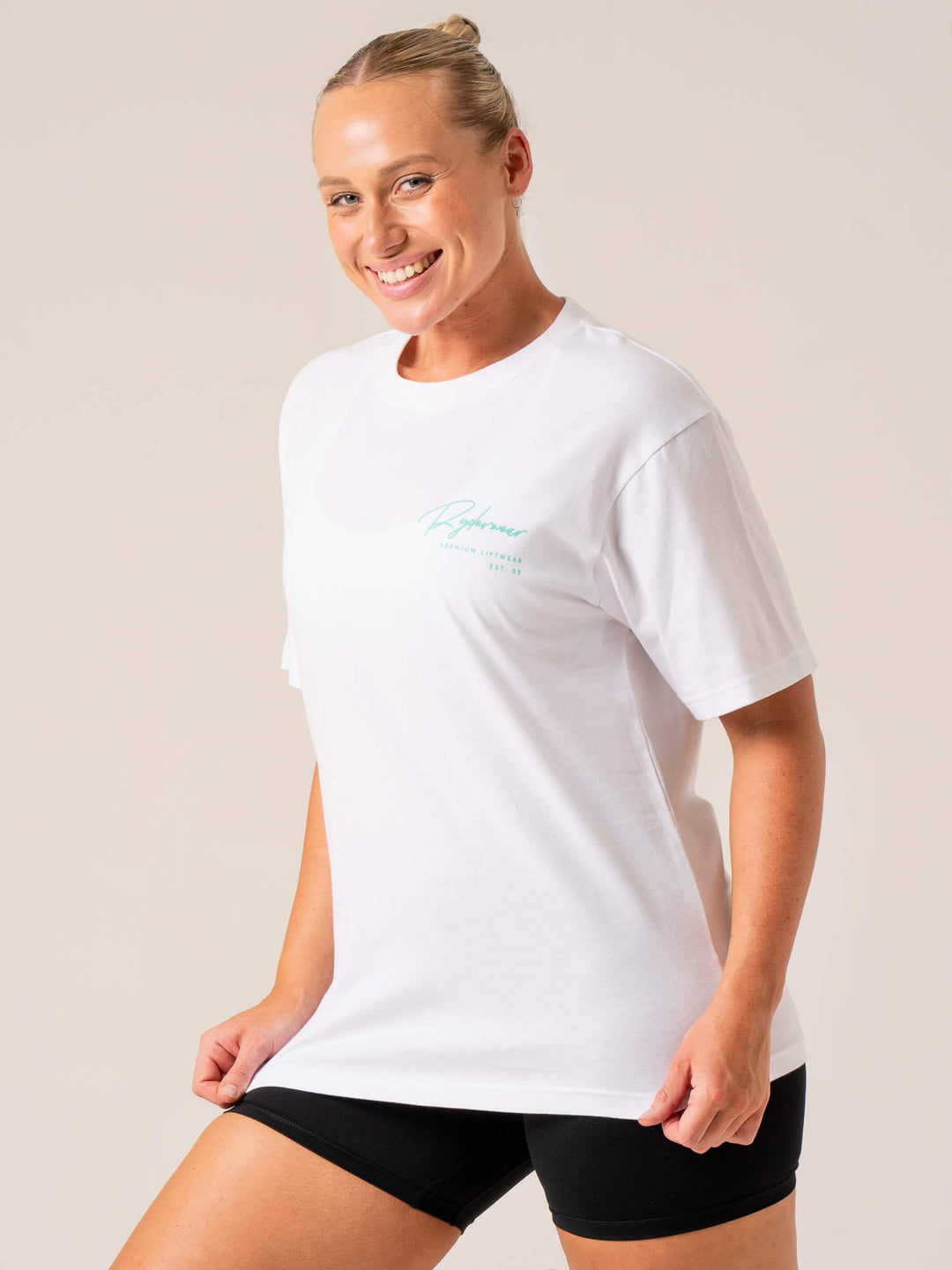 Signature T-Shirt - White Clothing Ryderwear