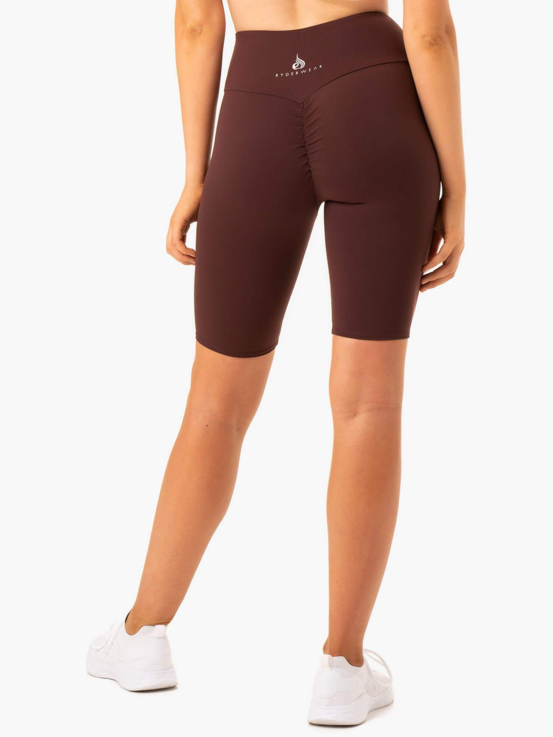 Staples Scrunch Bum Bike Shorts - Chocolate Clothing Ryderwear