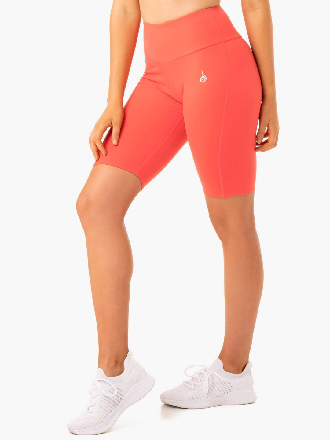 Staples Scrunch Bum Bike Shorts - Coral Clothing Ryderwear
