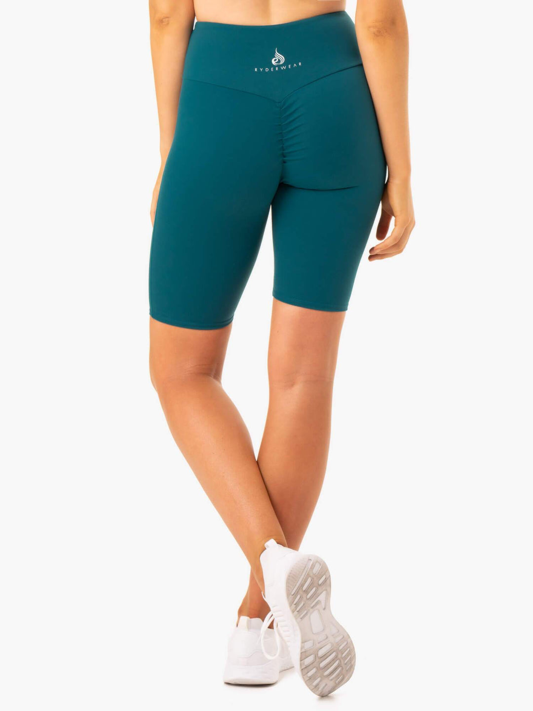 Staples Scrunch Bum Bike Shorts - Emerald Clothing Ryderwear