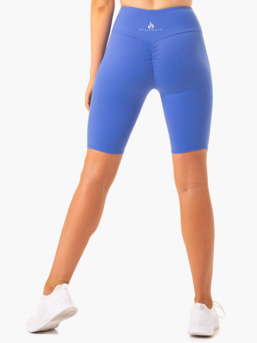 Staples Scrunch Bum Bike Shorts - Iris Blue Clothing Ryderwear