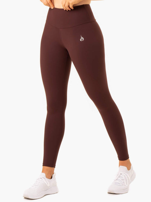 Staples Scrunch Bum Leggings Chocolate