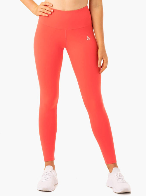 Staples Scrunch Bum Leggings Coral