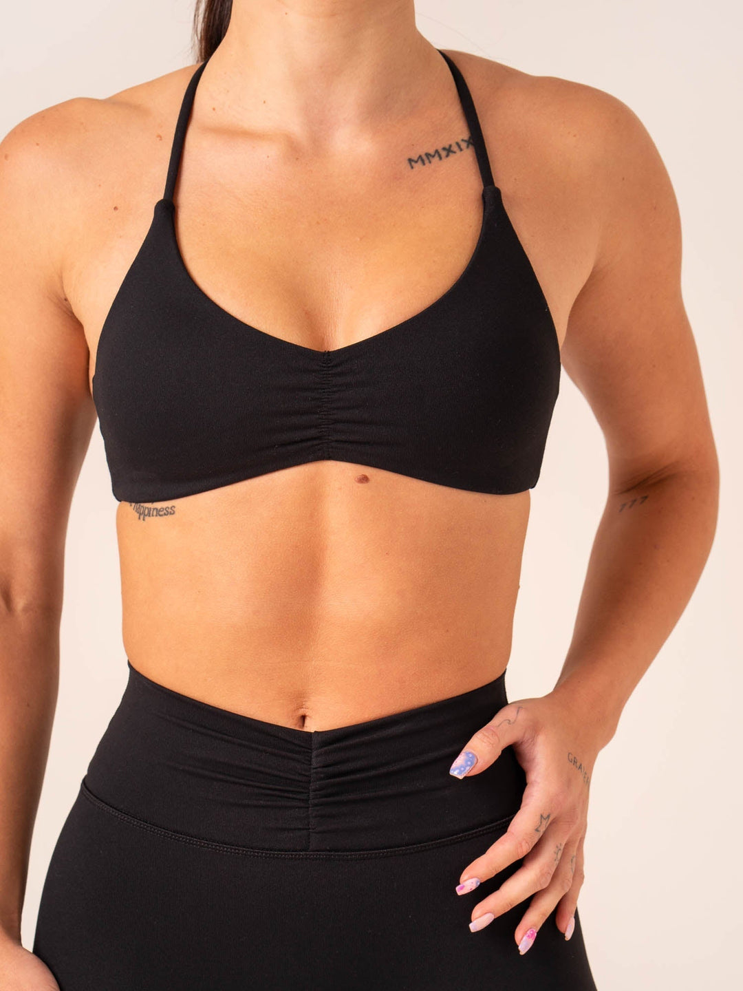Tempo Sports Bra - Black Clothing Ryderwear