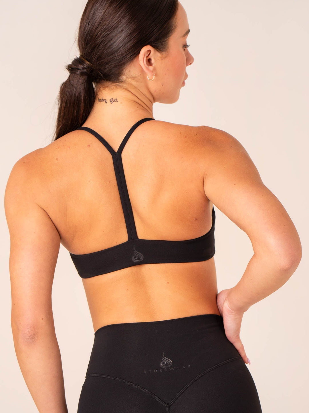 Tempo Sports Bra - Black Clothing Ryderwear