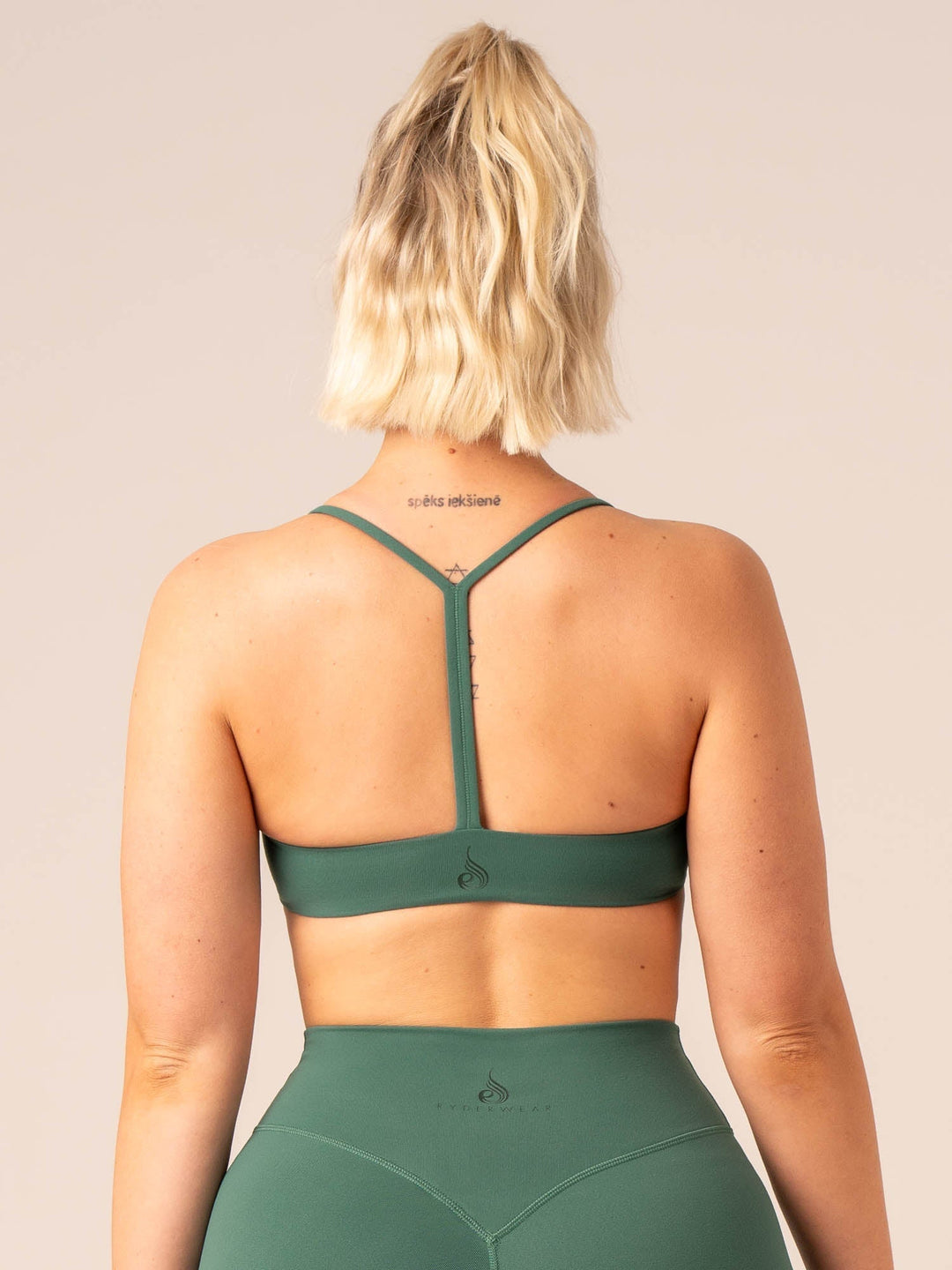 Tempo Sports Bra - College Green Clothing Ryderwear