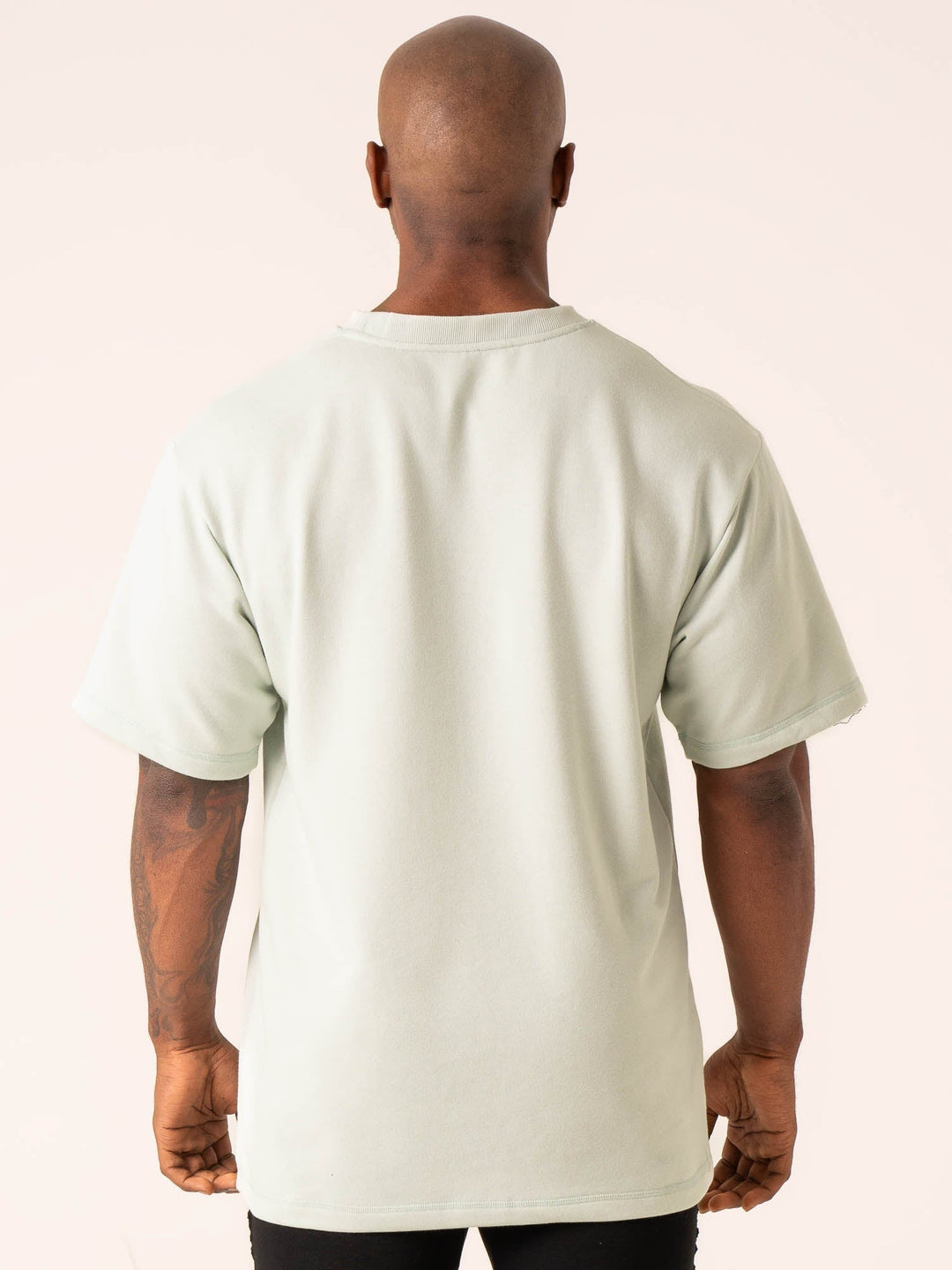 Throwback Oversized Fleece T-Shirt - Seafoam Clothing Ryderwear