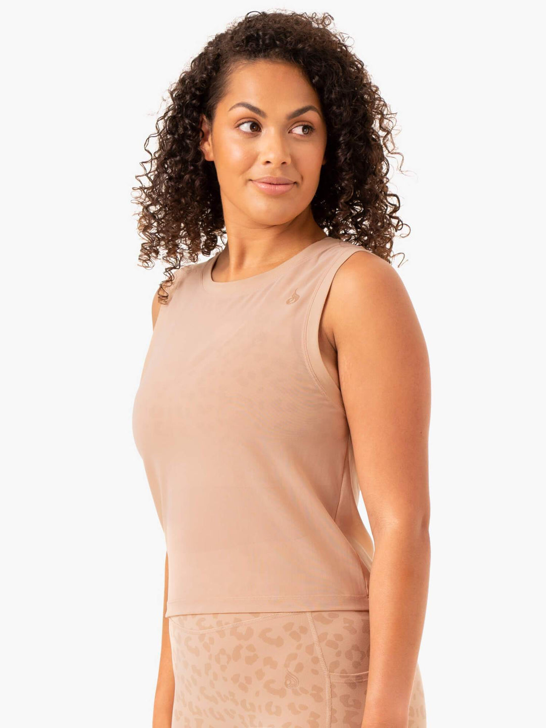 Ultra Mesh Tank - Tan Clothing Ryderwear