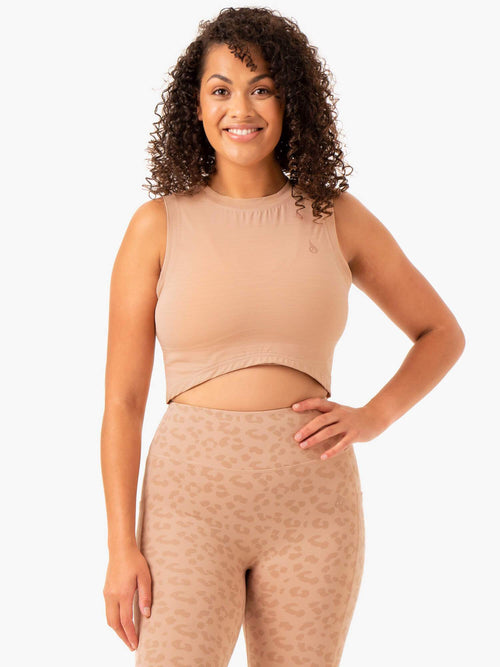 Ultra Scoop Tank Tan
