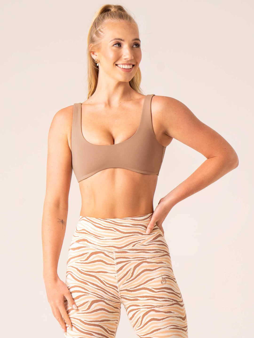Unstoppable Lounge Bra - Mocha Clothing Ryderwear
