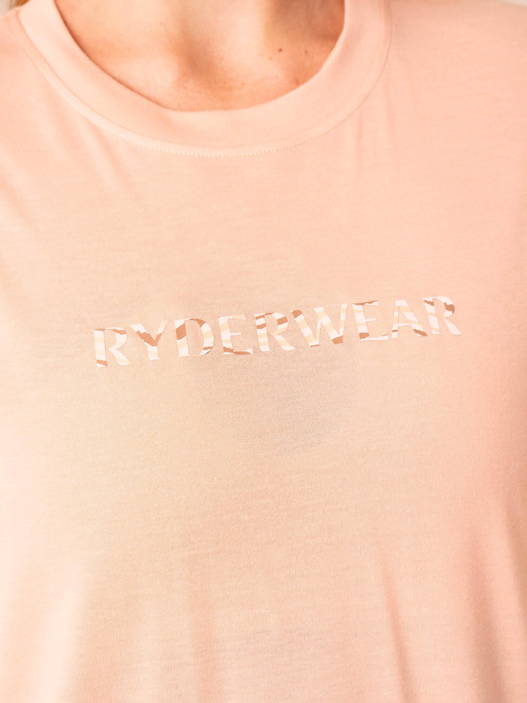 Unstoppable Oversized T-Shirt - Peach Clothing Ryderwear