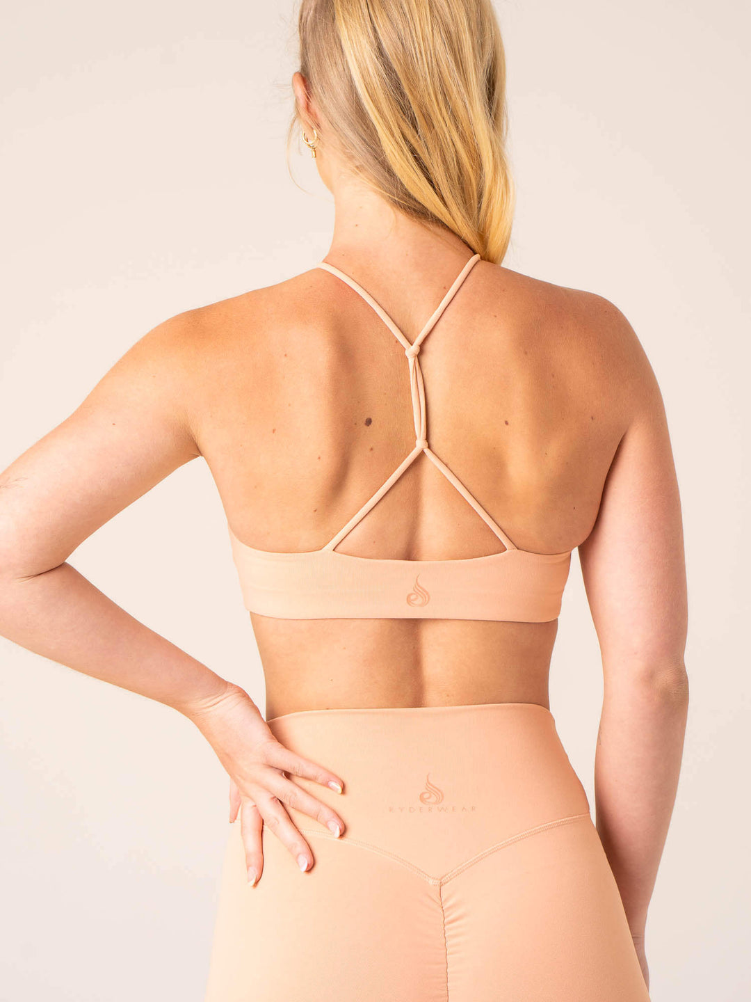 Unstoppable Sports Bra - Peach Clothing Ryderwear