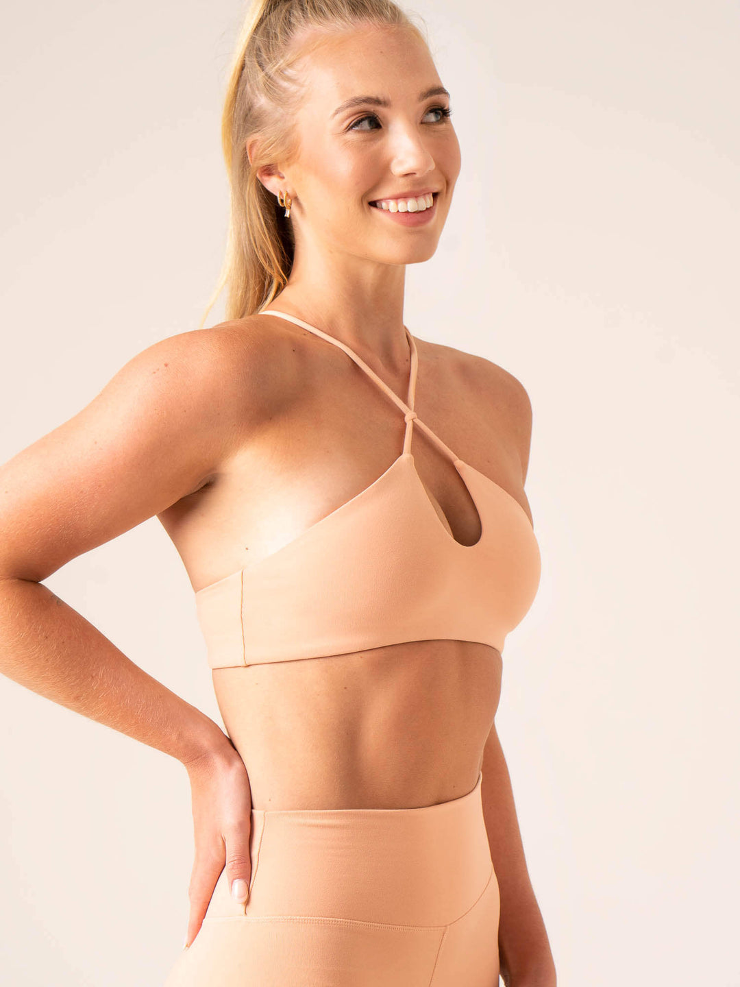 Unstoppable Sports Bra - Peach Clothing Ryderwear