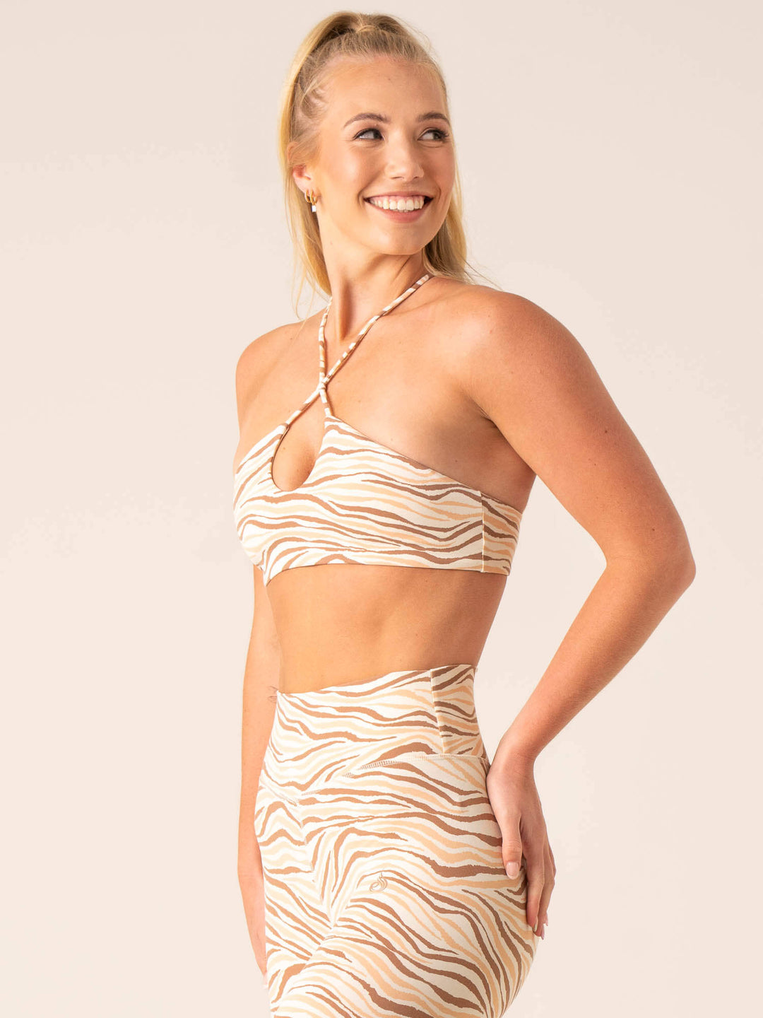 Unstoppable Sports Bra - Vanilla Zebra Clothing Ryderwear