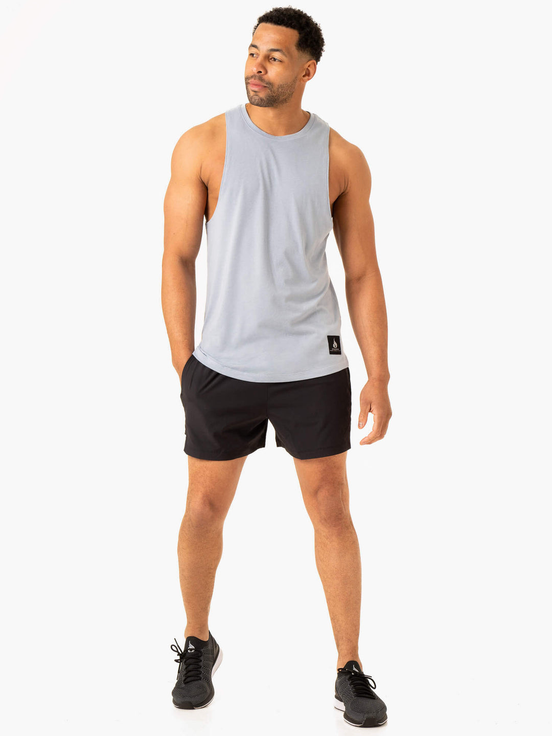 Vital Gym Short - Faded Black Clothing Ryderwear