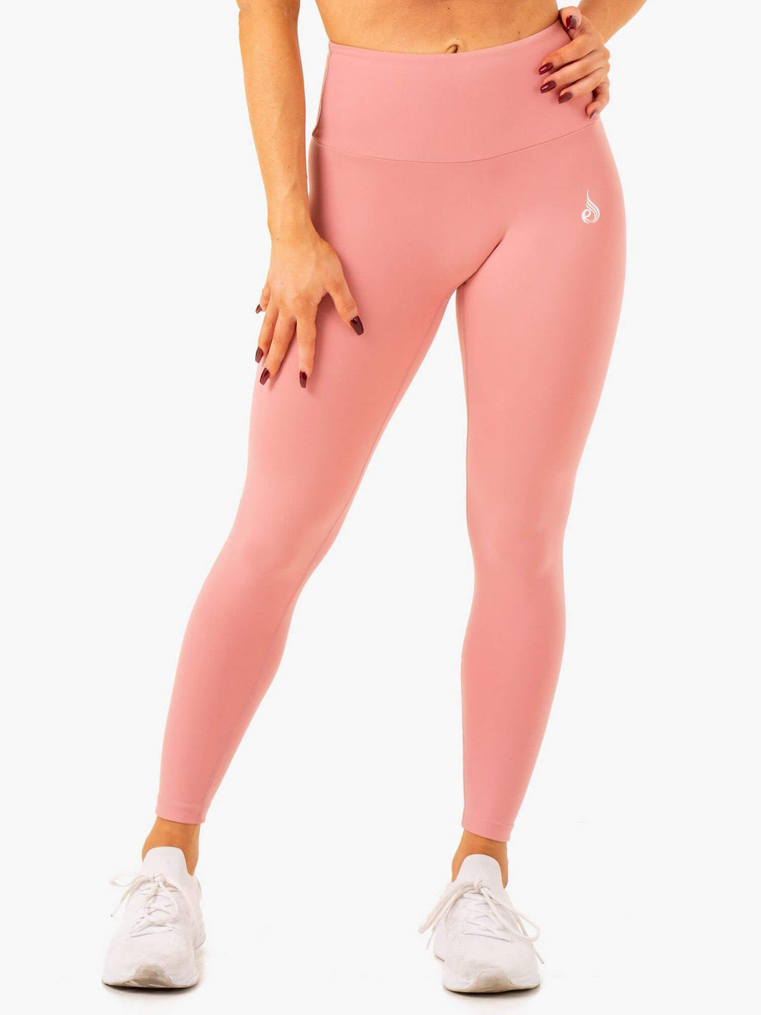 Vital High Waisted Scrunch Leggings - Blush Pink Clothing Ryderwear