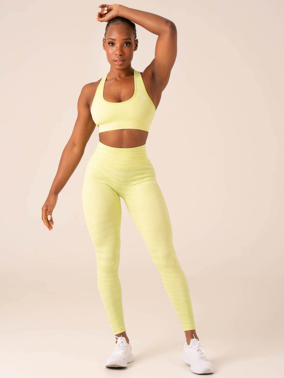 Zebra Seamless Leggings - Lime Zebra Clothing Ryderwear