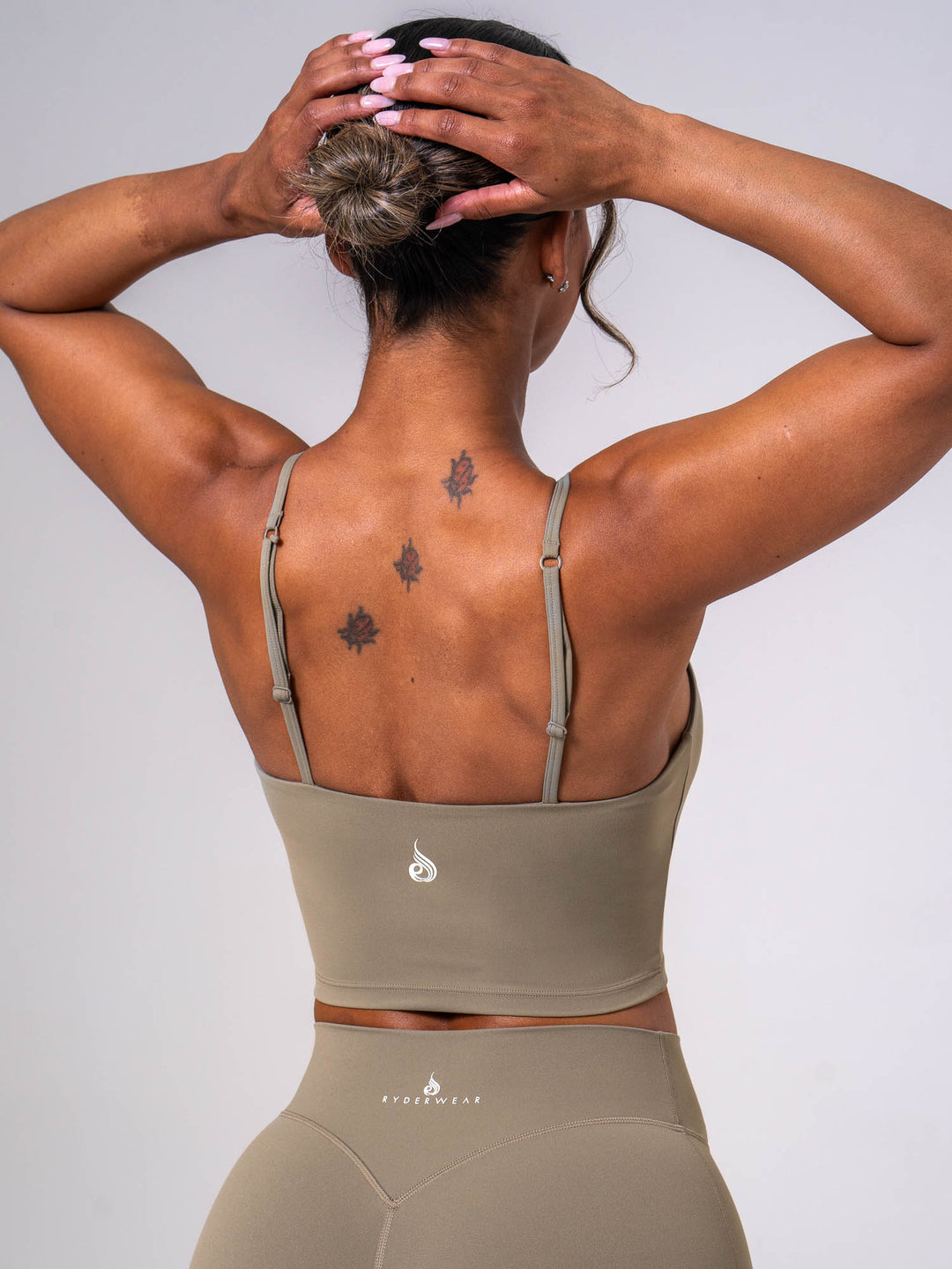 NKD Embody Tank Bra - Dusty Olive