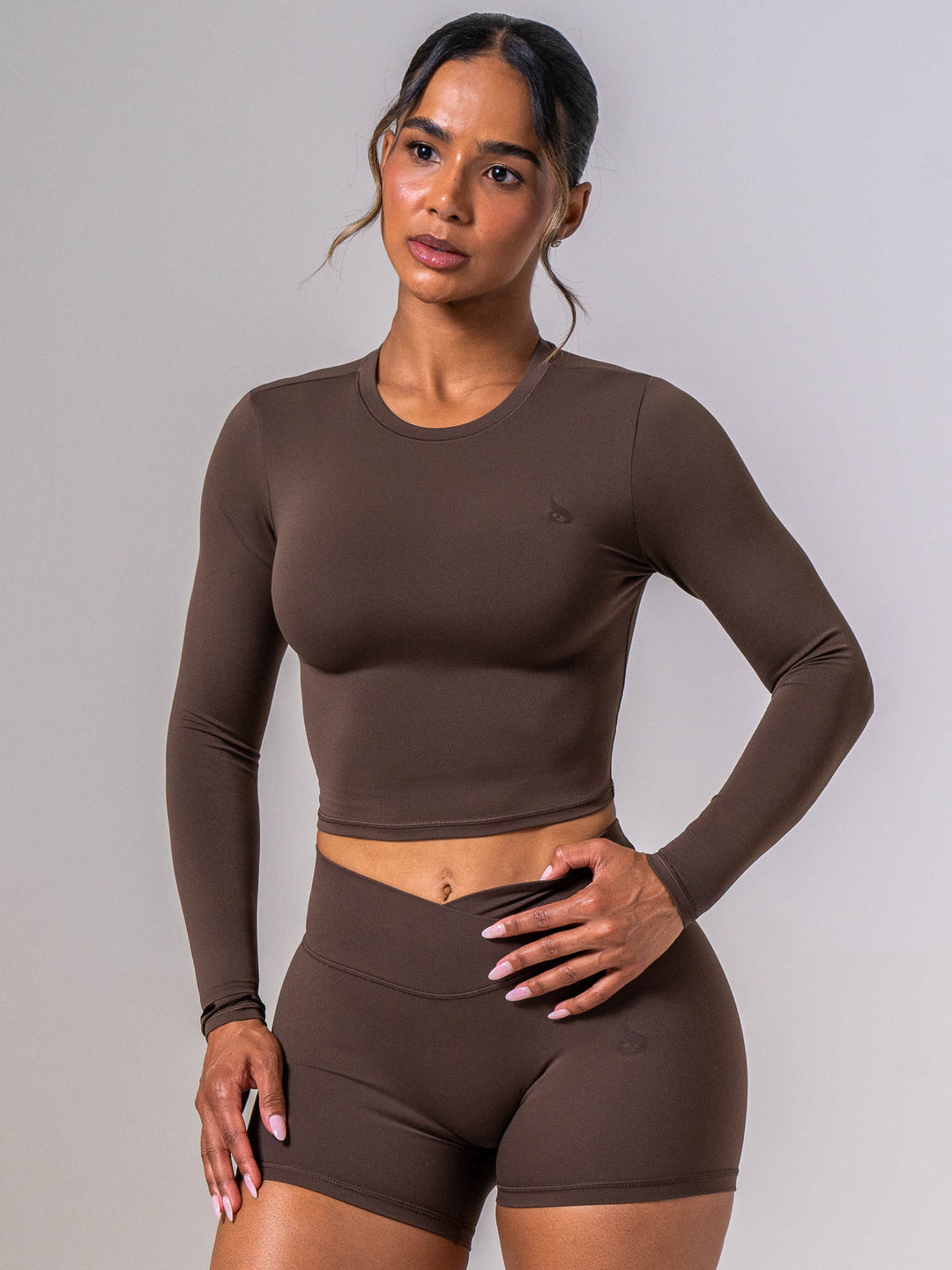 NKD Long Sleeve Top - Espresso