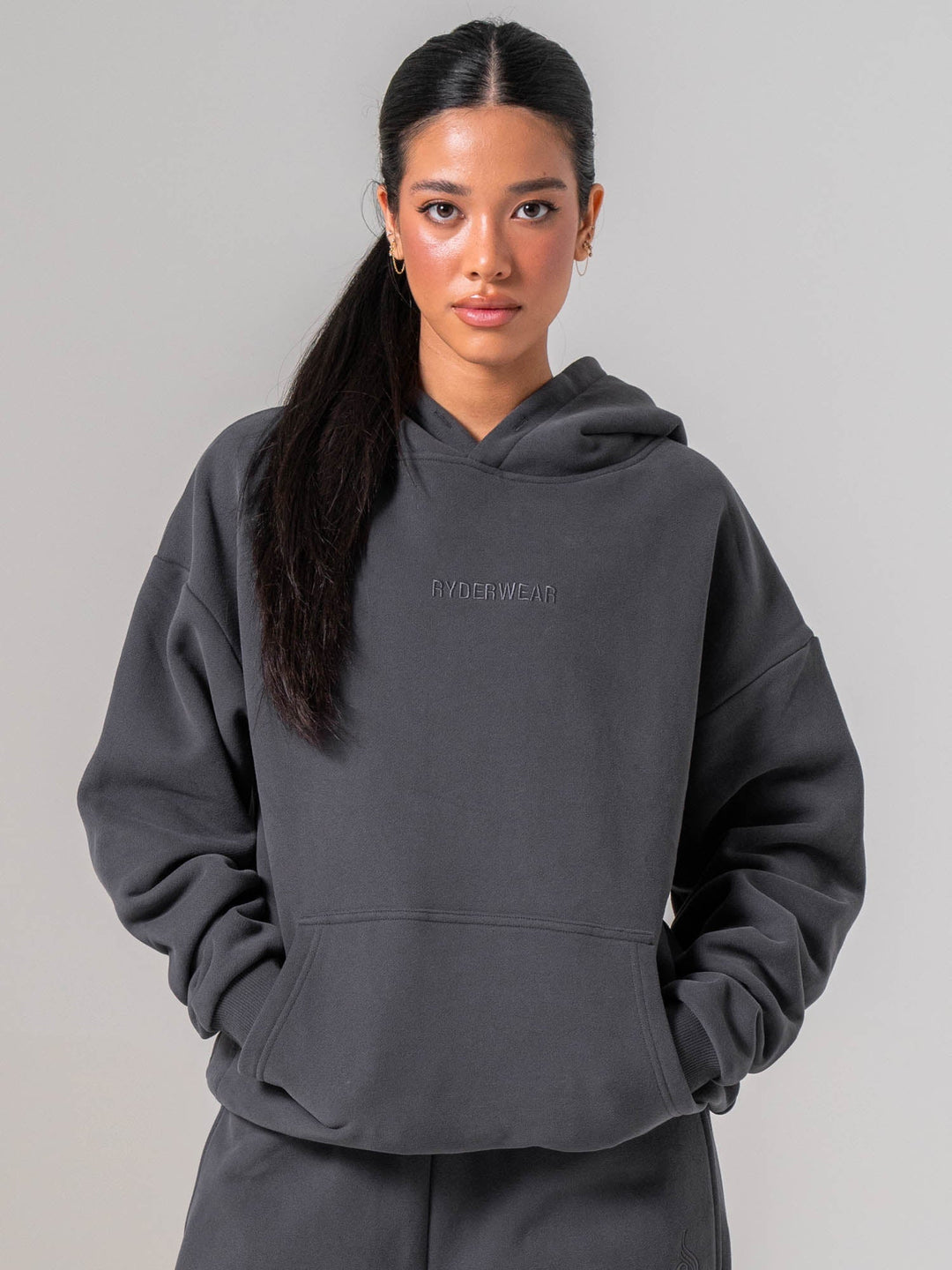 Plush Hoodie - Charcoal