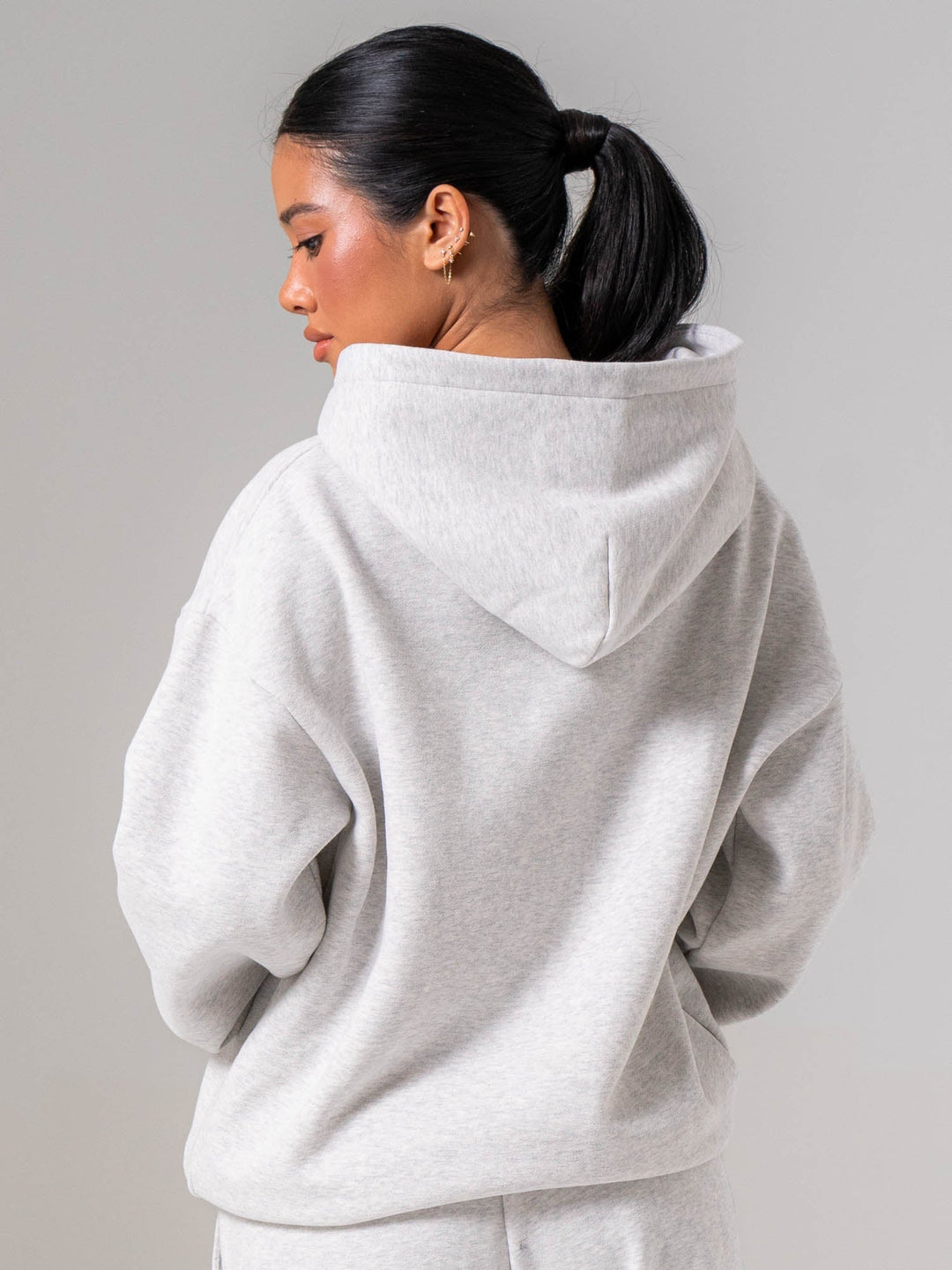 Plush Hoodie - Snow Marl