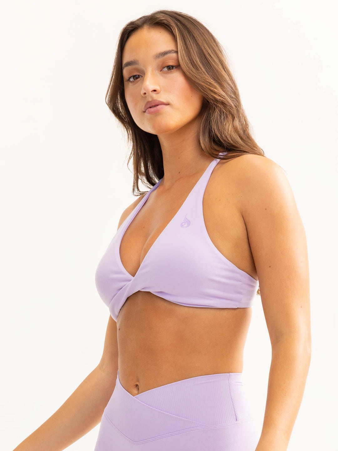 Activate Twist Sports Bra - Lavender Clothing Ryderwear