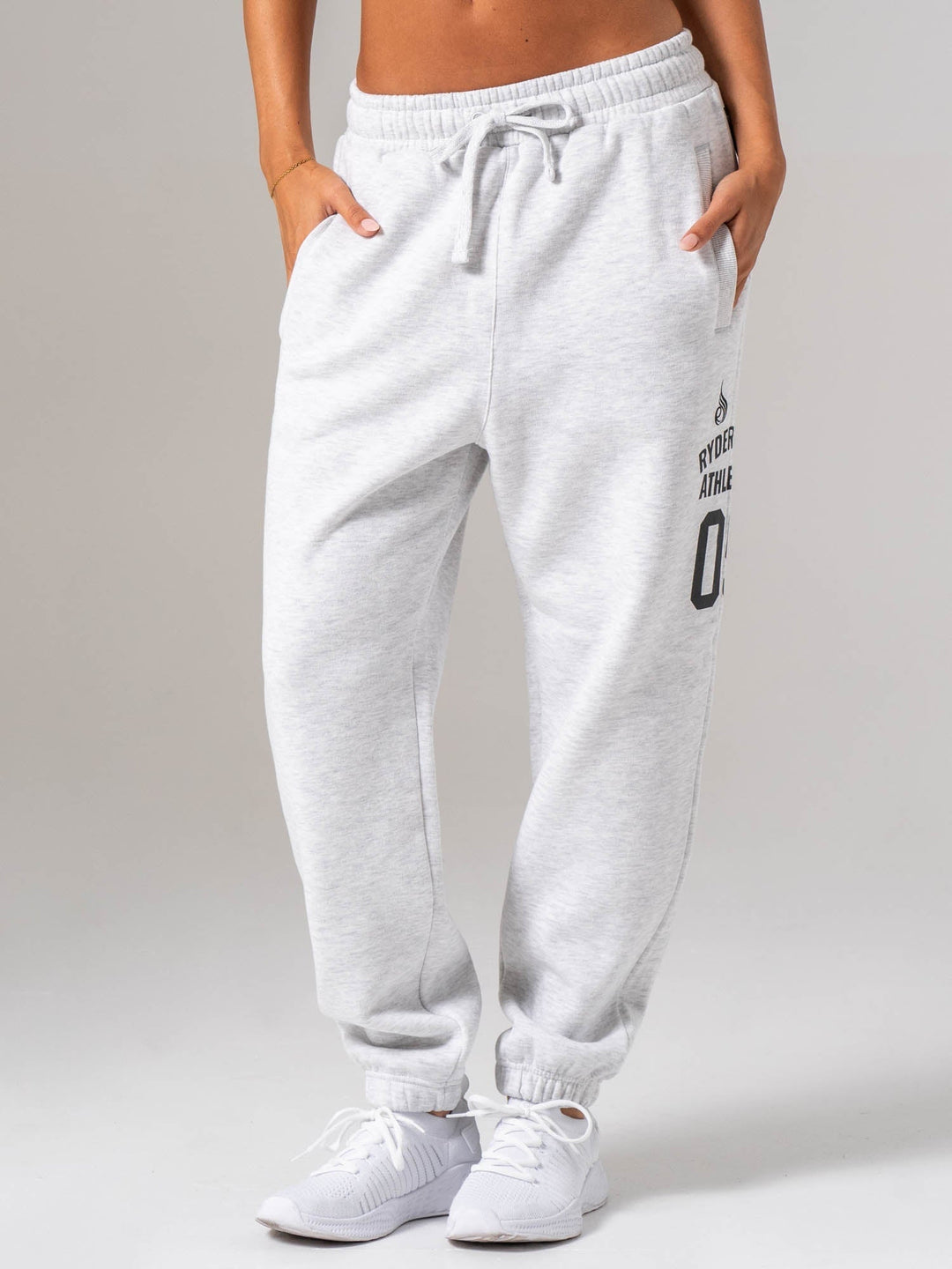 Athletic Track Pant - Snow Marl Clothing Ryderwear 