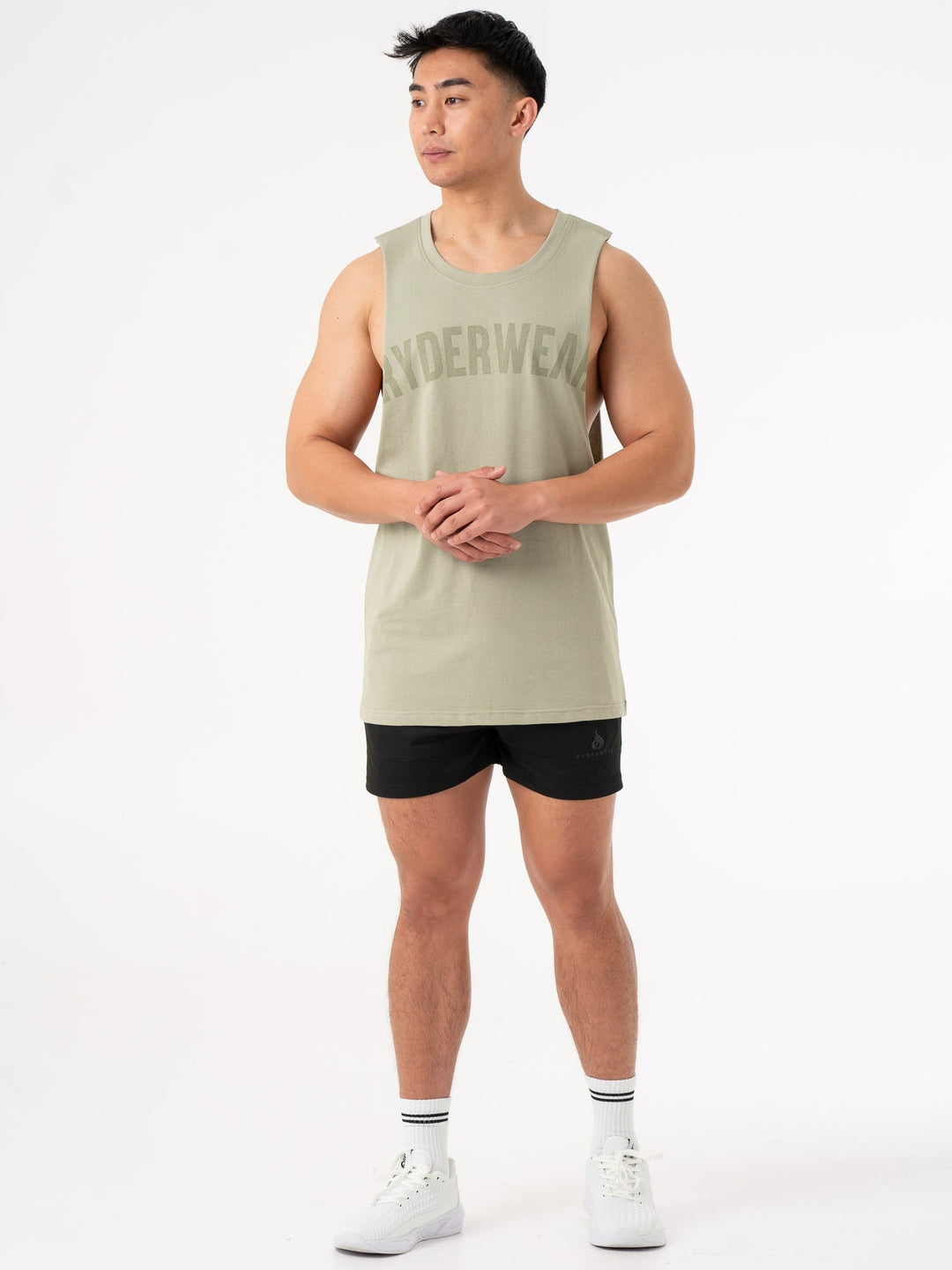 Baller Tank - Sage Green Clothing Ryderwear 