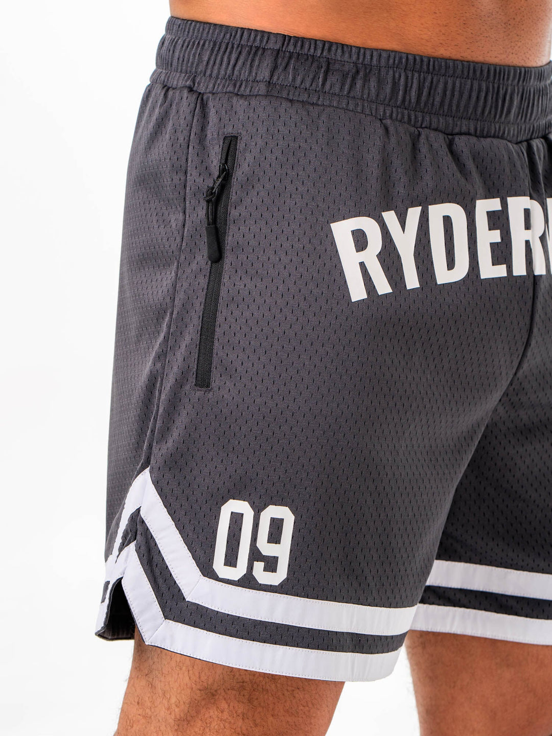 Basketball Short - Charcoal Clothing Ryderwear 