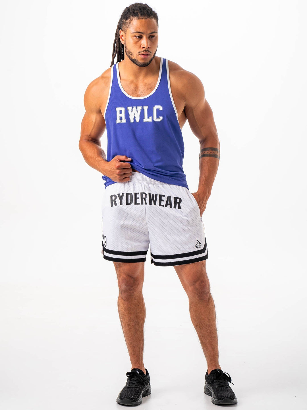 Basketball Short - White Clothing Ryderwear 