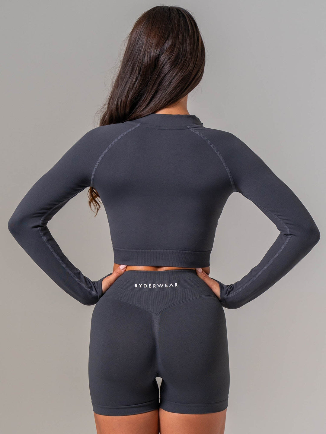 Boost Seamless Jacket - Graphite Clothing Ryderwear 