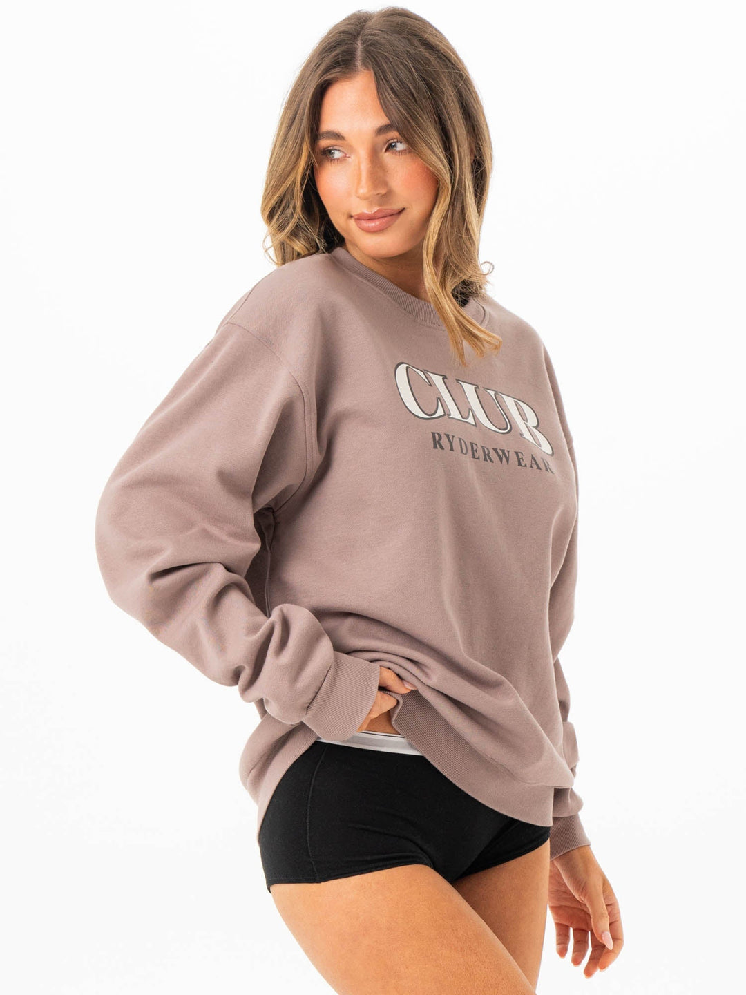 Club Sweater - Taupe Clothing Ryderwear 