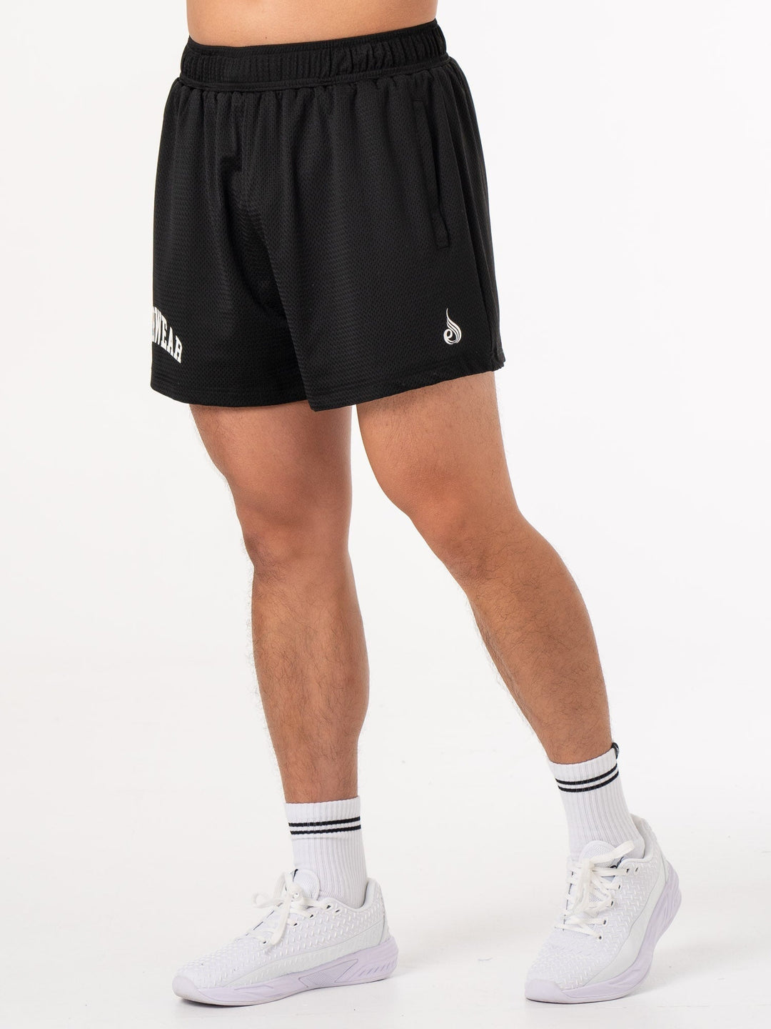 Collegiate Mesh Short - Black Clothing Ryderwear 