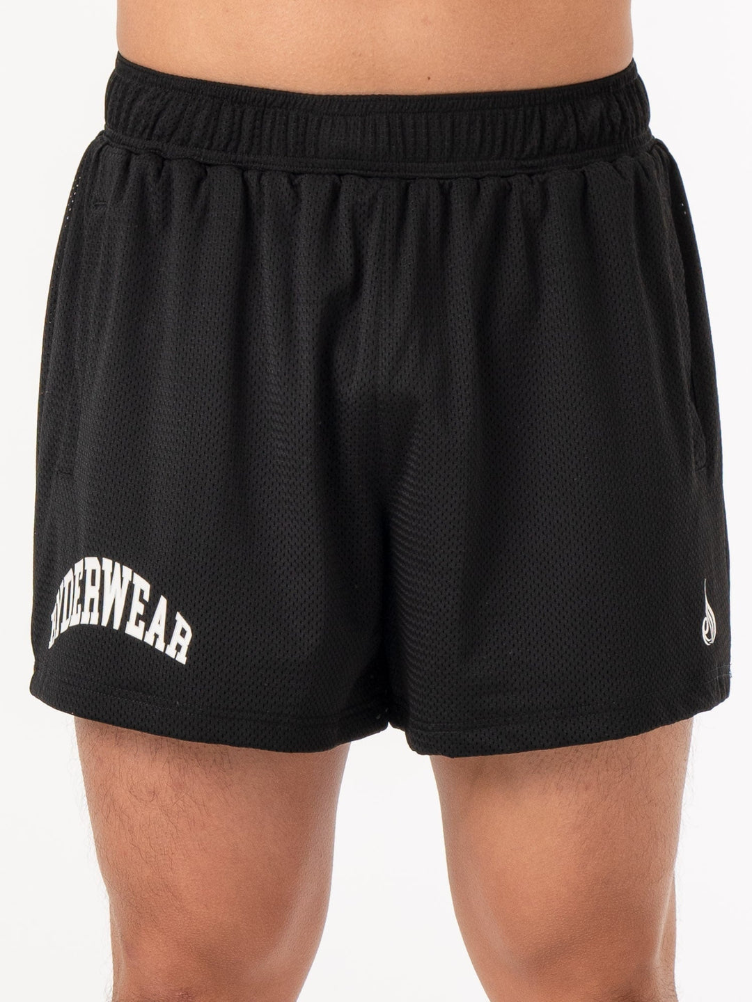 Collegiate Mesh Short - Black Clothing Ryderwear 