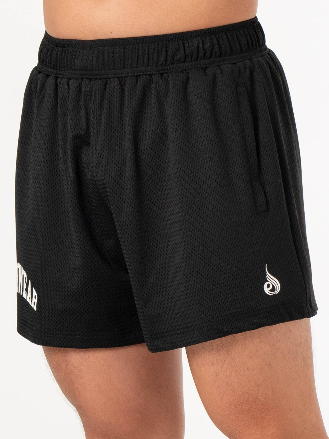 Collegiate Mesh Short - Black Clothing Ryderwear 