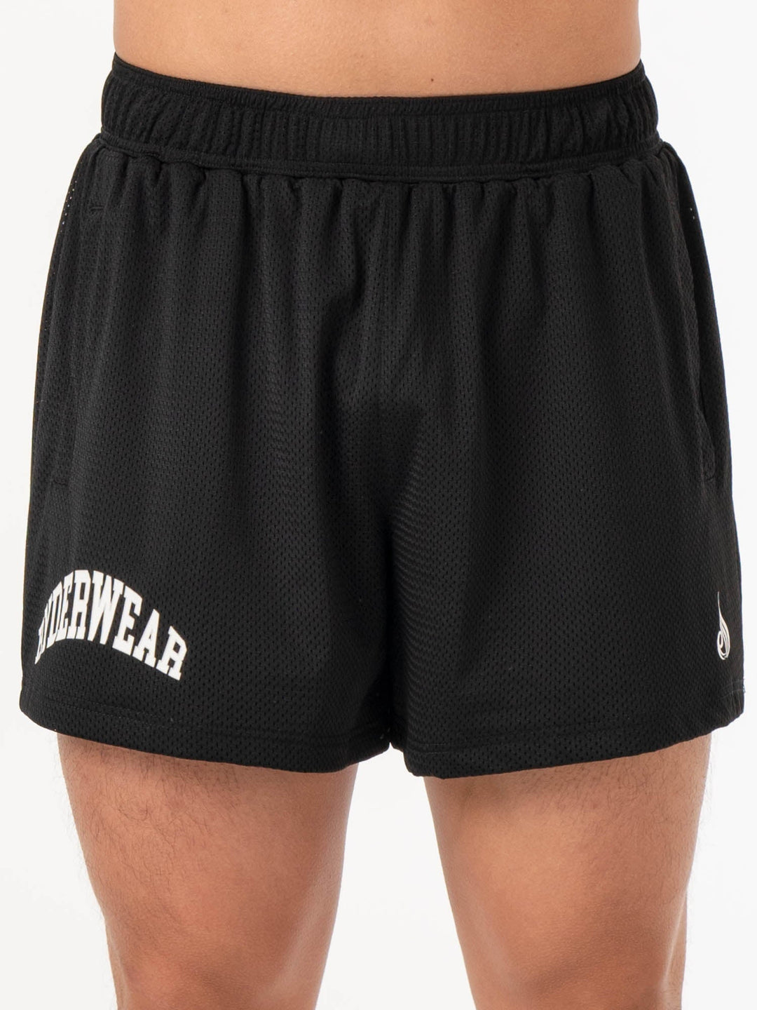 Collegiate Mesh Short - Black Clothing Ryderwear 