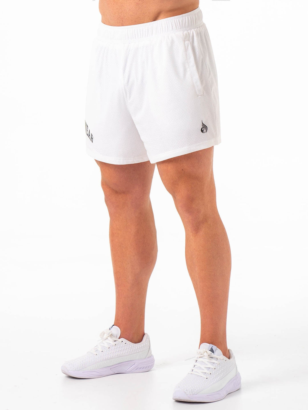 Collegiate Mesh Short - White Clothing Ryderwear 
