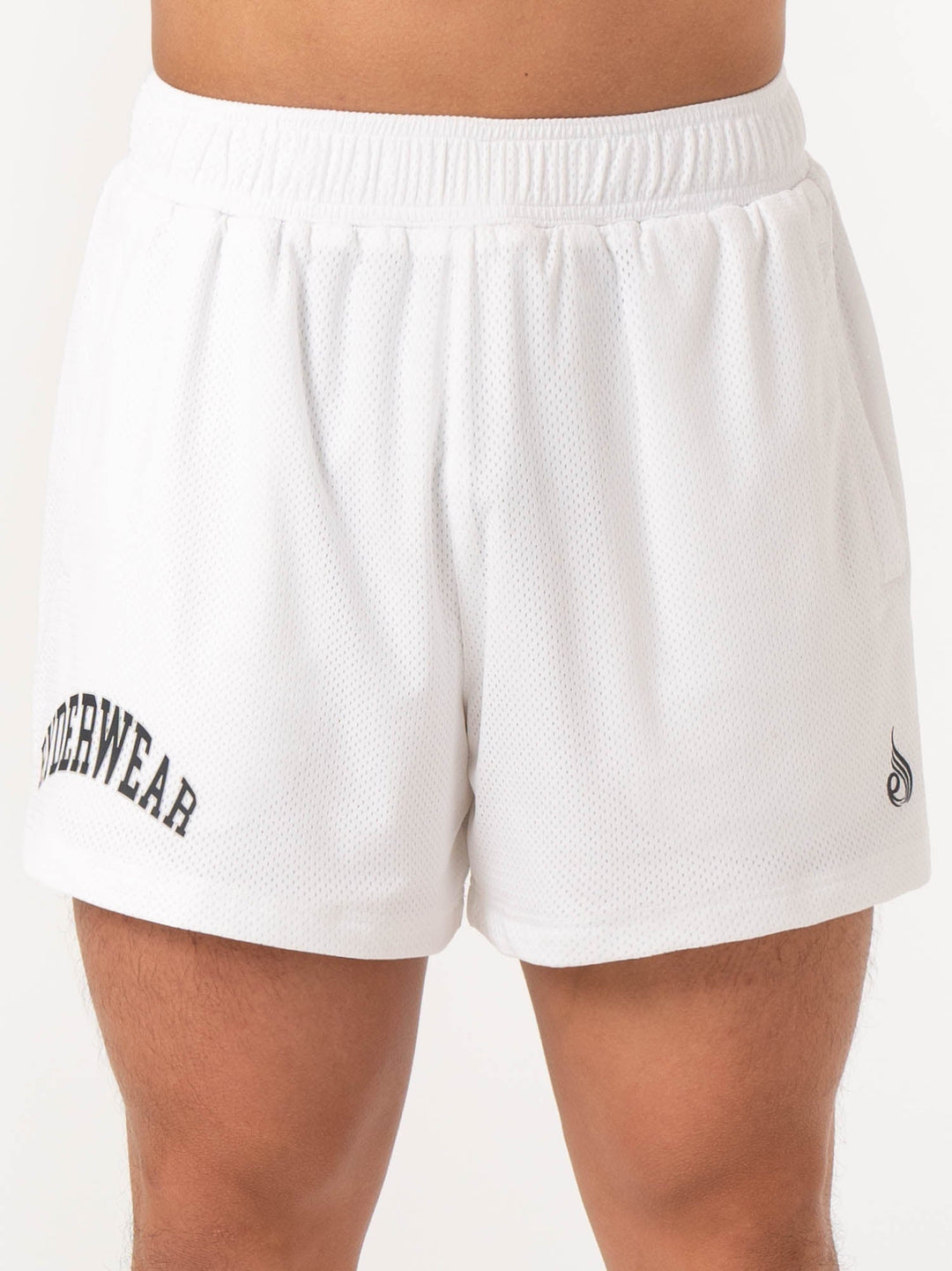 Collegiate Mesh Short - White Clothing Ryderwear 