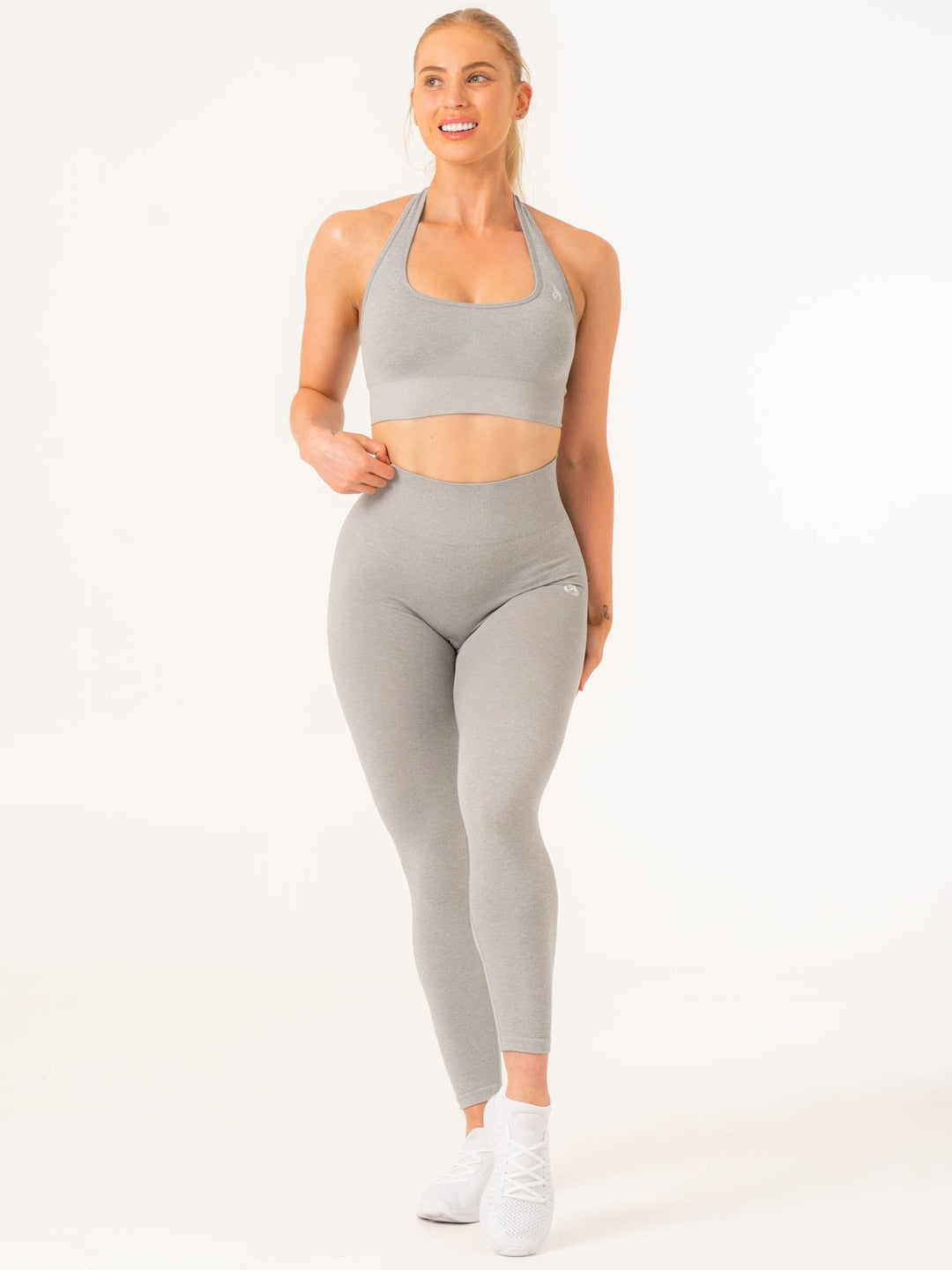 Contour Seamless Leggings - Light Grey Marl Clothing Ryderwear 