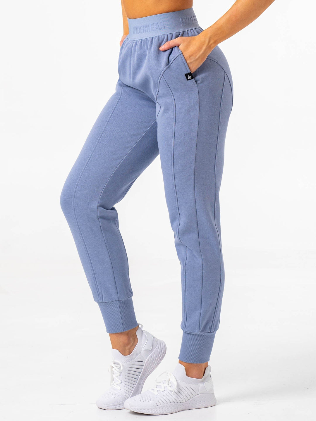 Contour Track Pants - Steel Blue Clothing Ryderwear 