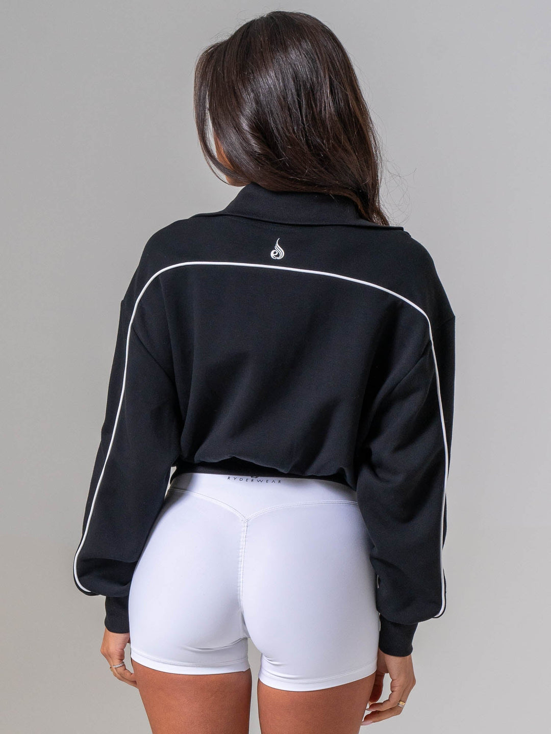 Contrast Track Jacket - Black/white Clothing Ryderwear 