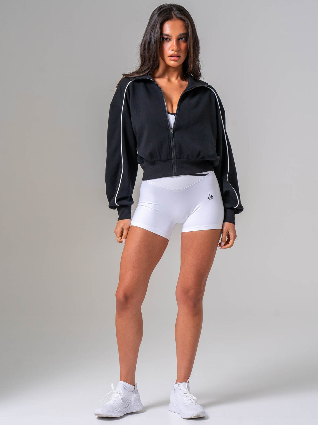 Contrast Track Jacket - Black/white Clothing Ryderwear 