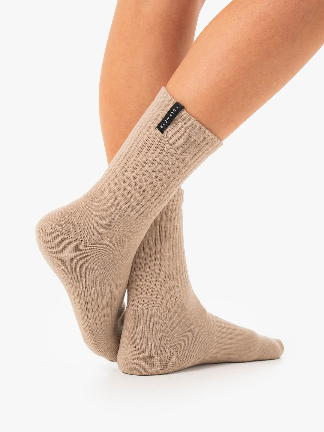 Crew Socks - Almond Accessories Ryderwear 