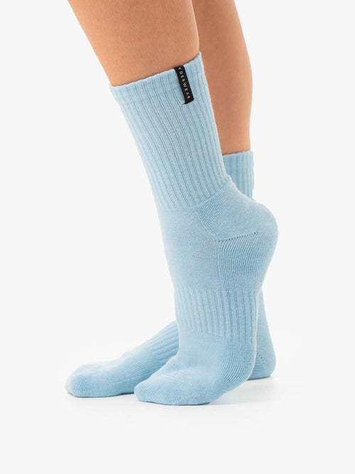 Crew Socks Sky Blue