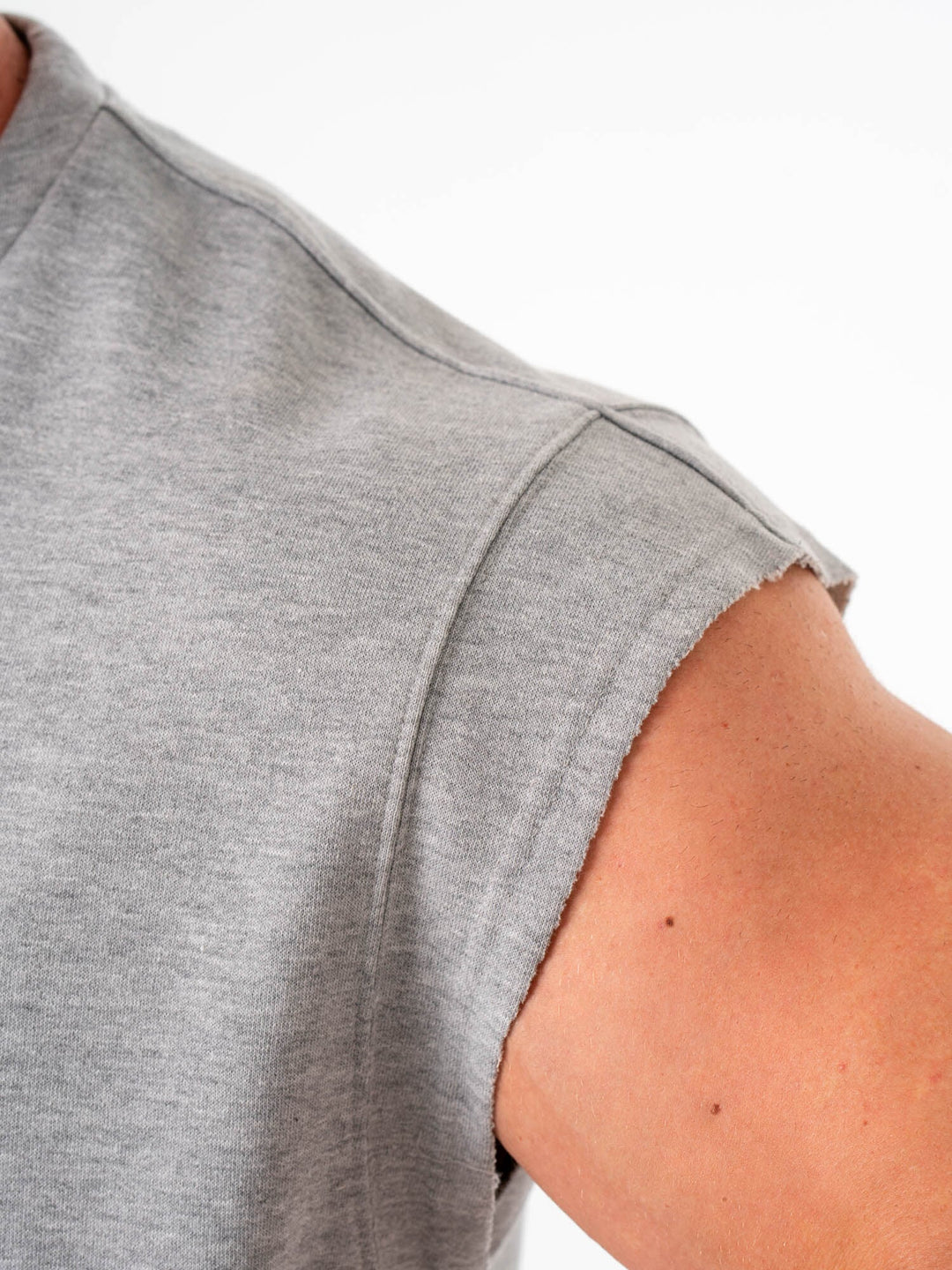 Cut Off Muscle Tank - Grey Marle Clothing Ryderwear 