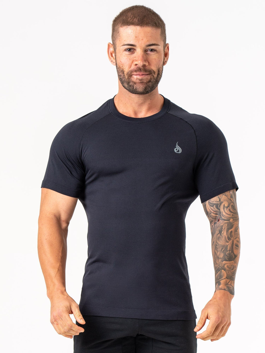 Element Seamless T-Shirt - Black Clothing Ryderwear 