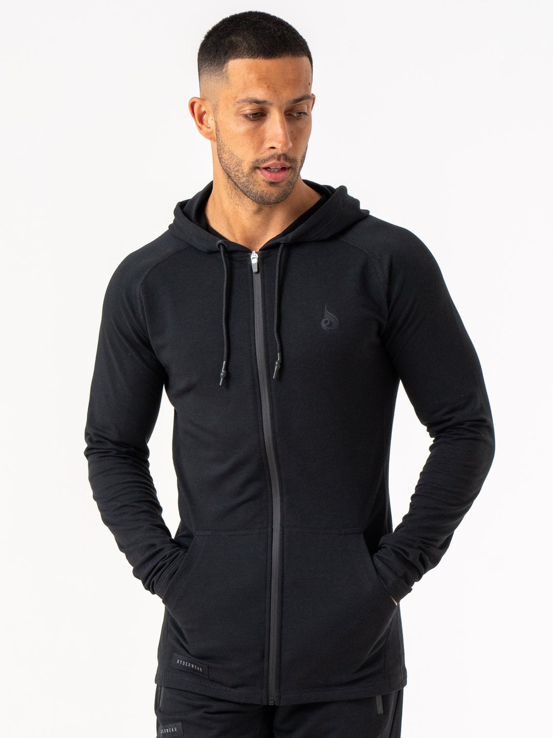 Endurance Zip Up Jacket - Black Clothing Ryderwear 