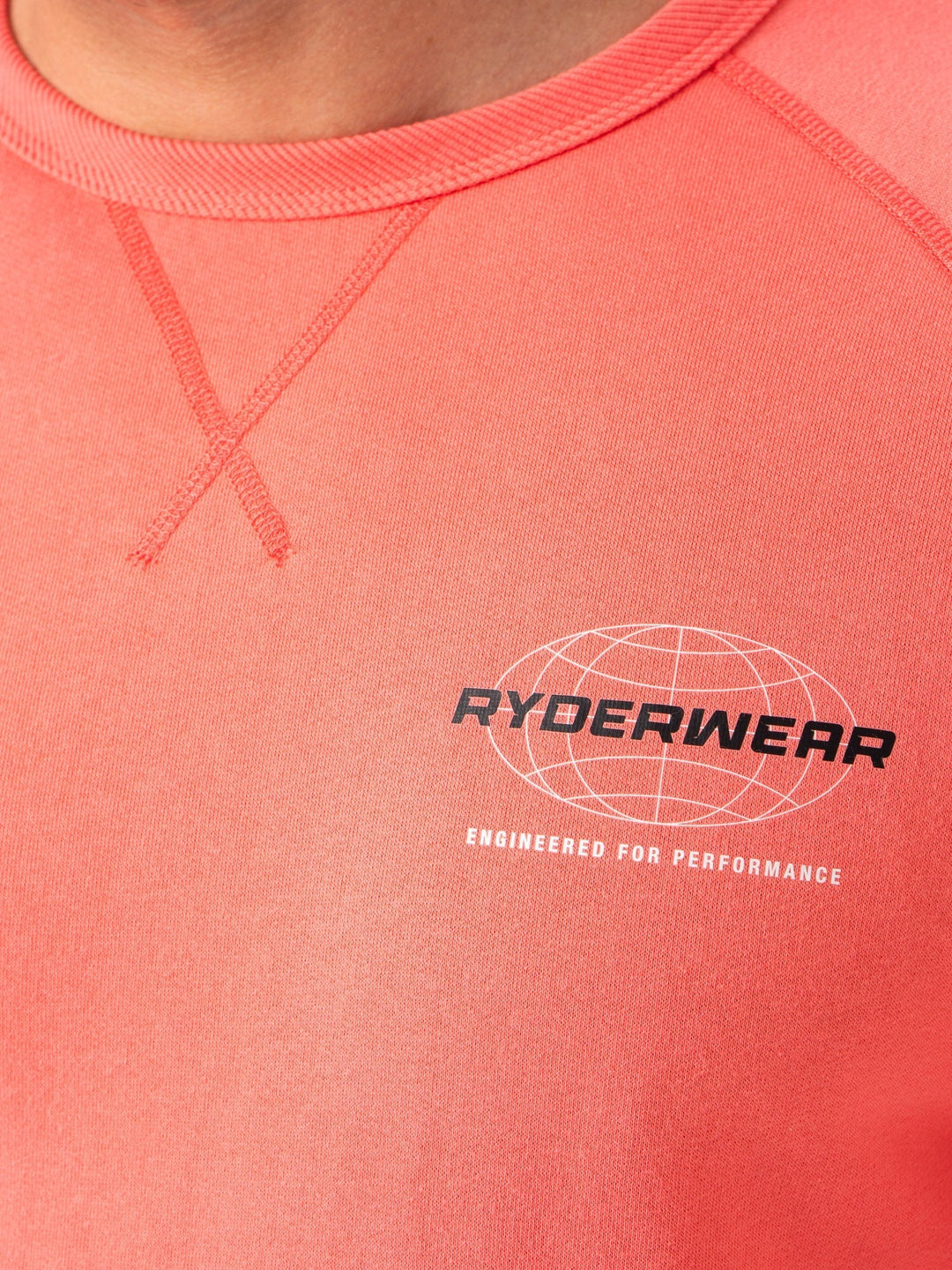 Energy Crew Neck - Coral Clothing Ryderwear 