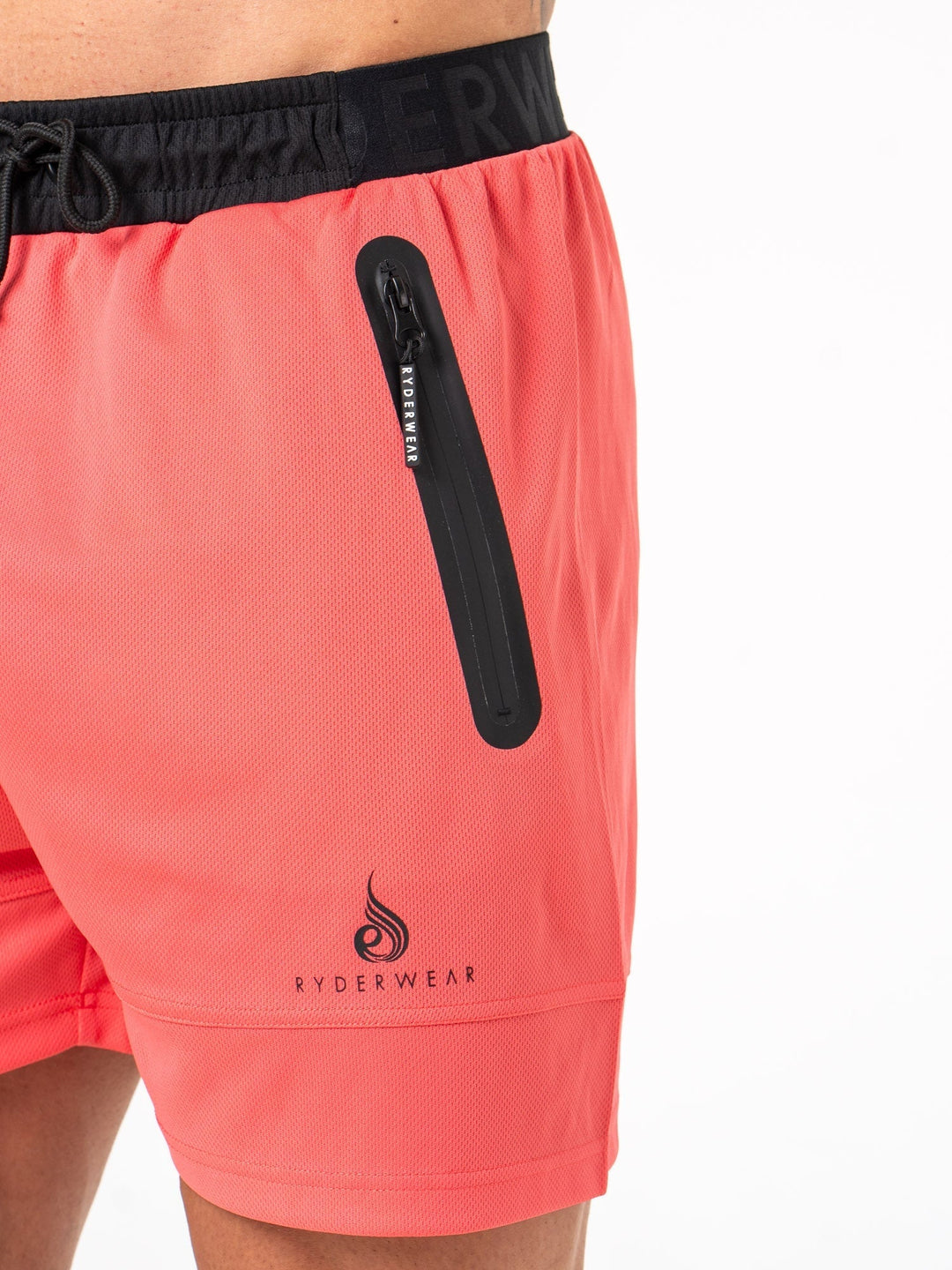 Energy Mesh Shorts - Coral Clothing Ryderwear 