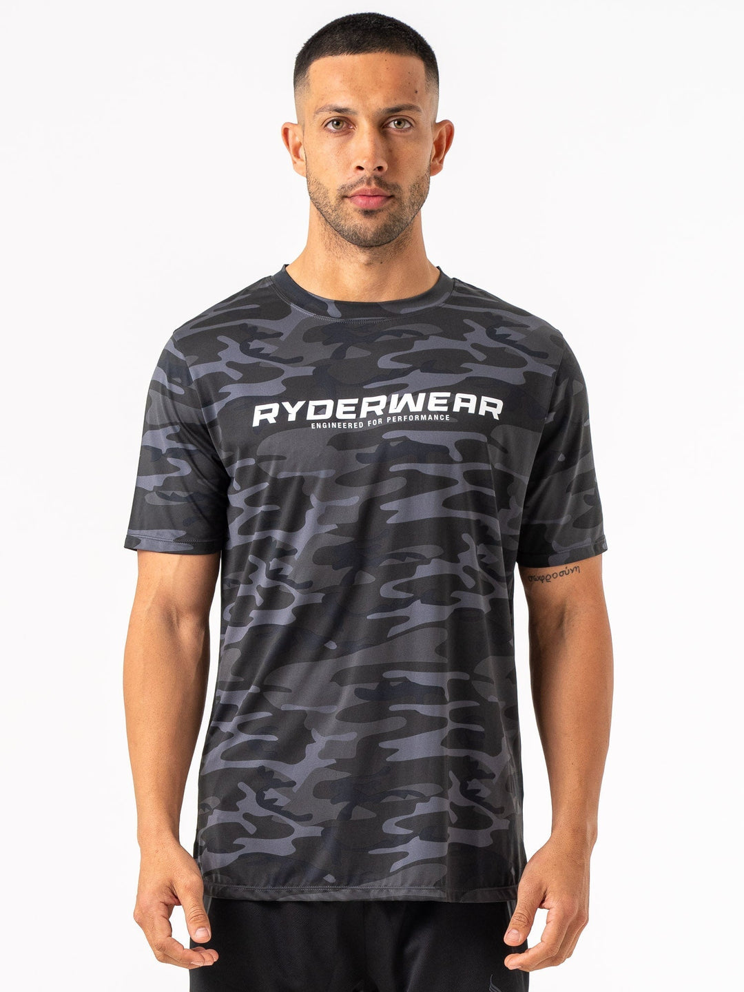 Energy T-Shirt - Black Camo Clothing Ryderwear 